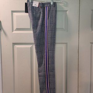 Womens Juniors Tommy Hilfiger Stretch Skinny Pants Houndstooth Size 00